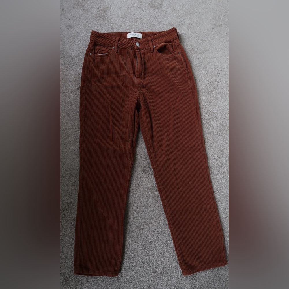 Rust corduroy pants